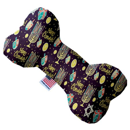 Mirage Pet Products Happy Chanukah Canvas Bone Dog Toy 6 in. 1289-CTYBN6